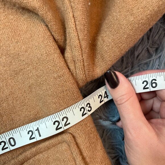 Madewell Lisbon Sweater Jacket in Heather Fawn Size S - Picture 5 of 6
